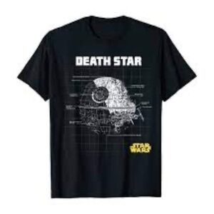 Star Wars Death Star Blueprint Short Sleeve T-Shirt